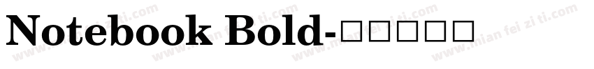Notebook Bold字体转换